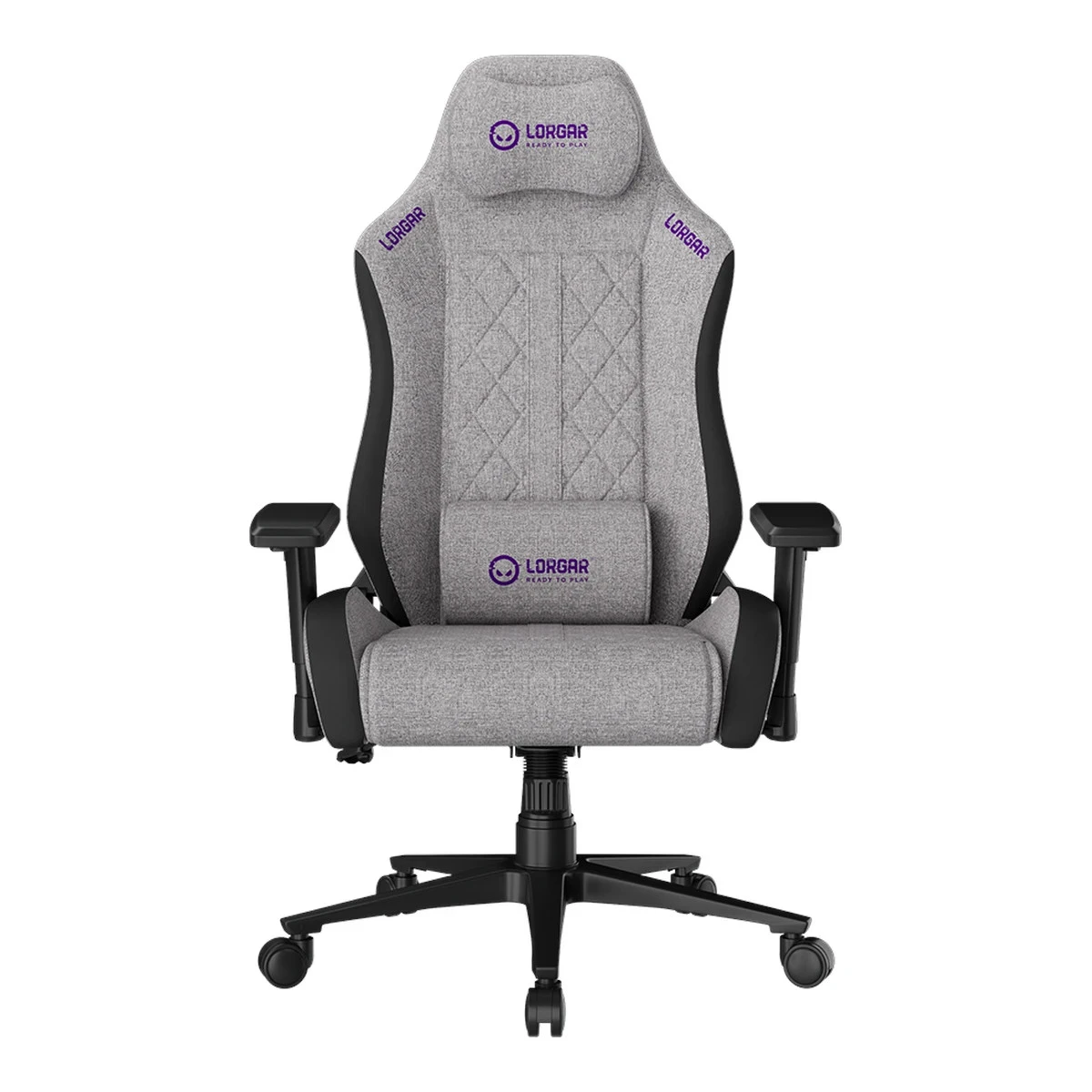 LORGAR CHA41, Ergonomic Gaming Chair Advanced, premium anti-stain fabric, Grey