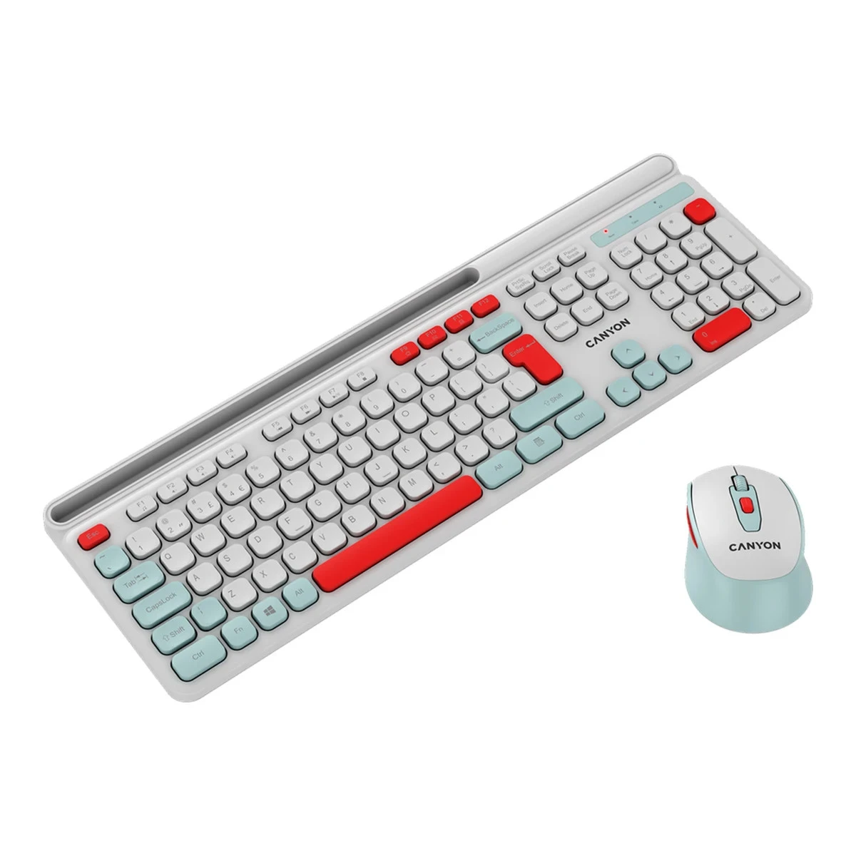 CANYON HSET-W5 EN Keyboard+Mouse AAA+AA Wireless White