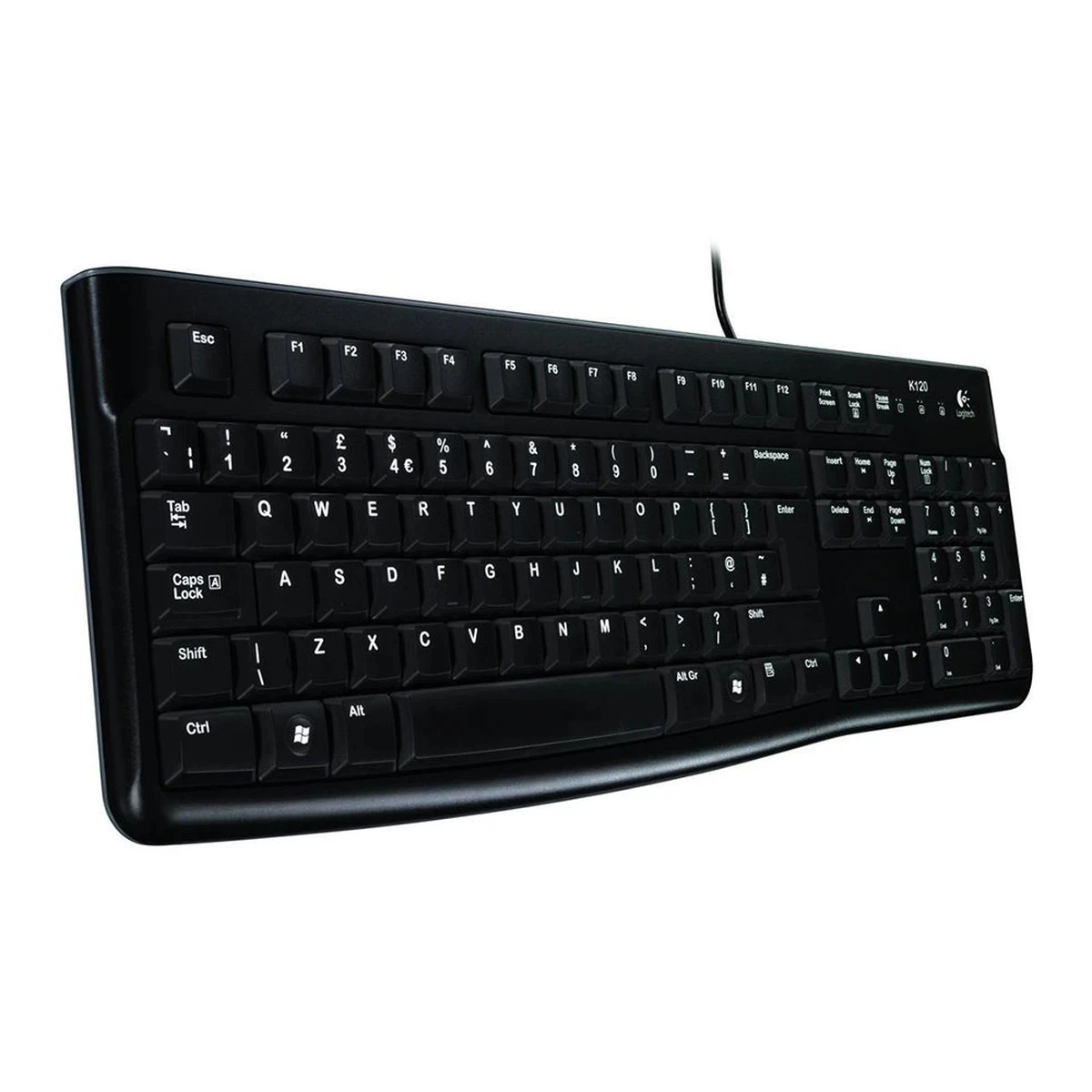 LOGITECH K120 Corded Keyboard - BLACK - USB - HRV-SLV-SRB -B2B