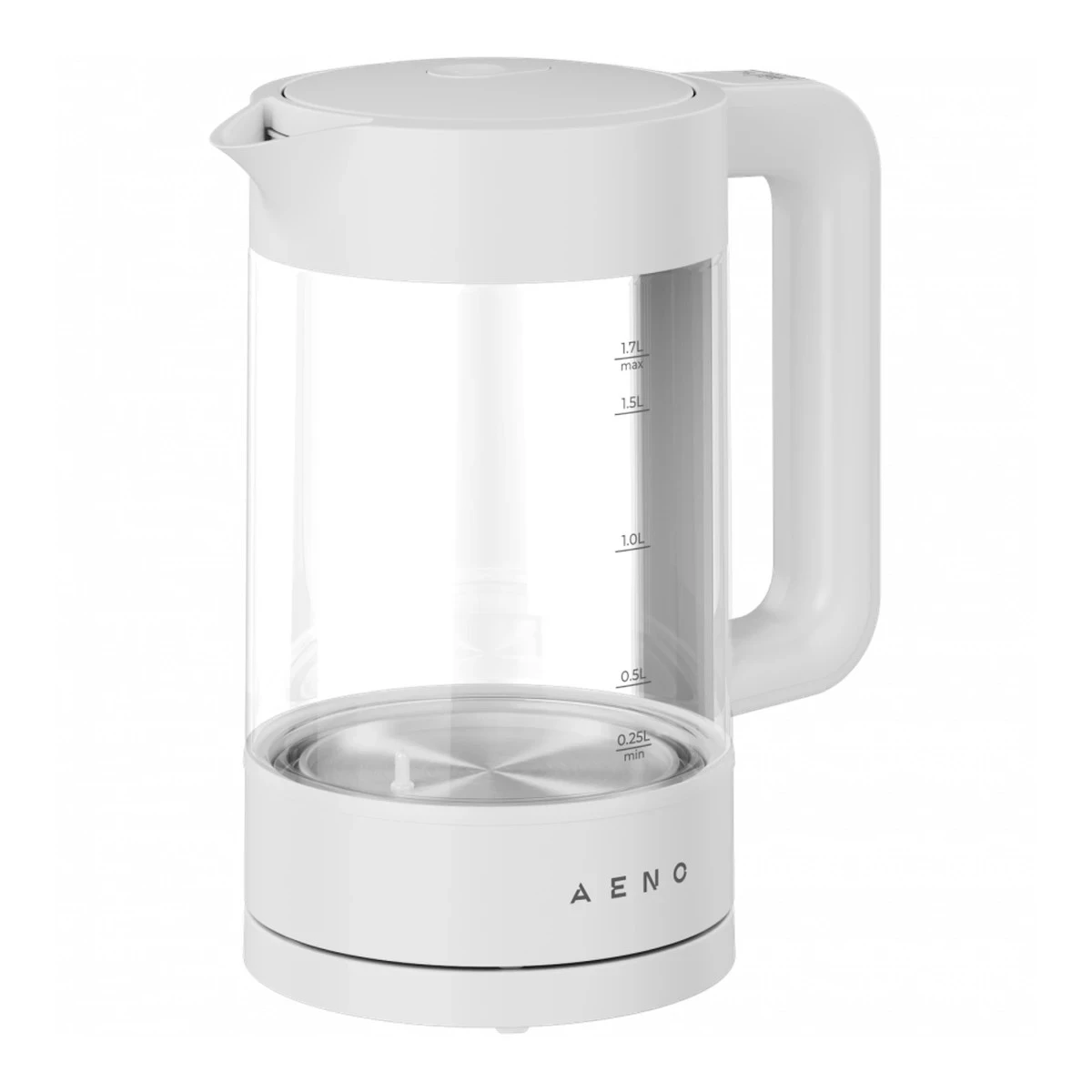 Electric Kettle, white, 220-240V, 1850-2200W, 1.7L, Keep warm 30 min, 40,60,80,90,100, console in Handle