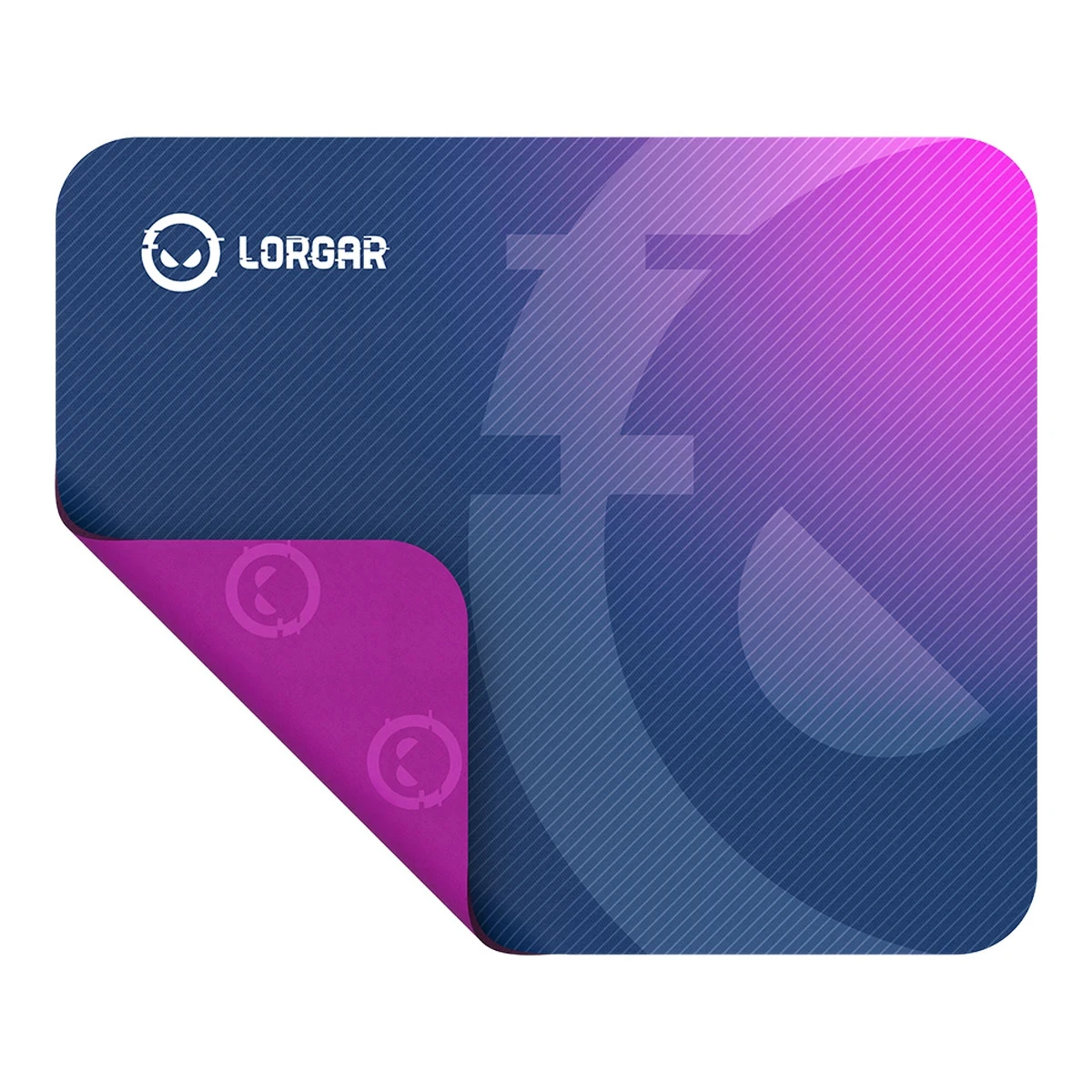 Lorgar Main 133, Gaming mouse pad, High-speed surface, Purple anti-slip rubber base, size: 360mm x 300mm x 3mm, weight 0.2kg