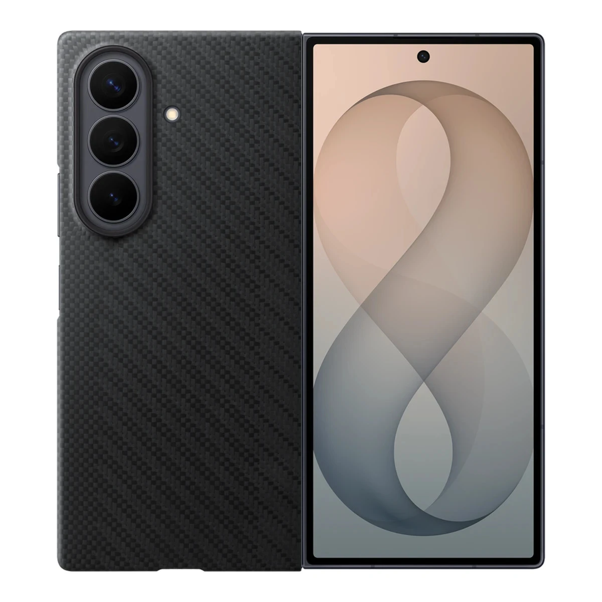 Samsung Galaxy Fold8 Ultra Carbon Magnet Case Black
