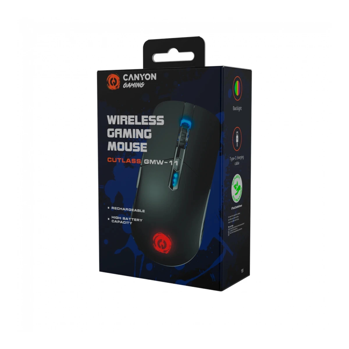 CANYON Gaming Mouse CUTLASS max DPI 2400 RGB Wireless Black