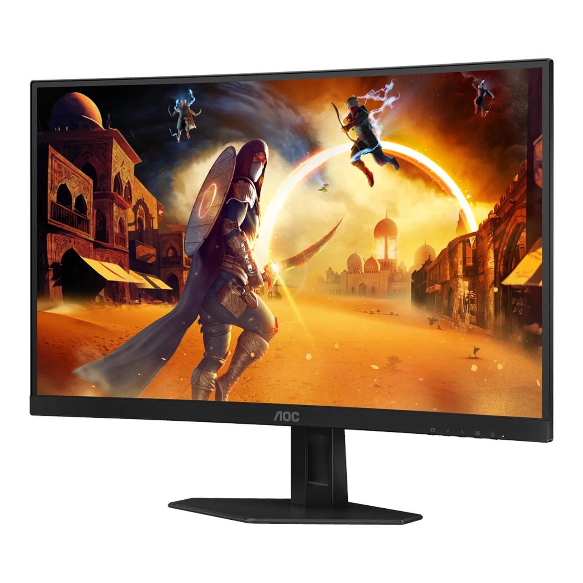 AOC Monitor Gaming C27G4ZXE Curved 27" FAST VA, 16:9, 1920x1080, 280Hz, 0.3ms, 300 cd/m2, 4000:1, 2xHDMI, DP, Adaptive Sync, Tilt, Black-Red, VESA 3y