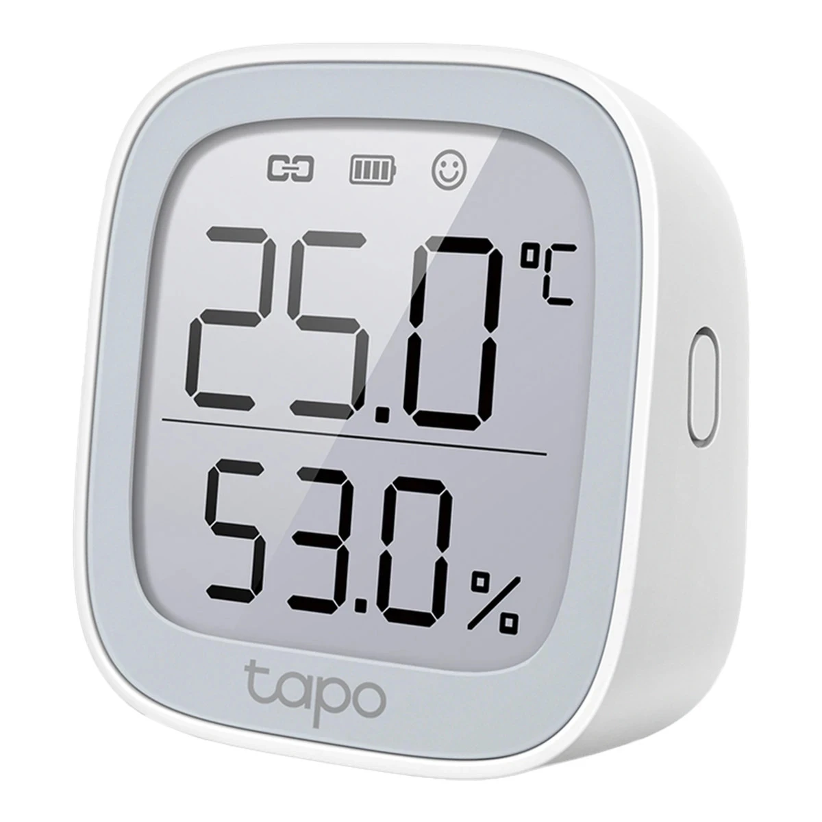 TP-Link Tapo T315 Smart Temperature and Humidity Monitor, 868 MHz, battery powered(2xAAA), 2.7 inch E-ink display, Tapo smart app, Tapo IoT hub required, real-time monitoring, 2s refresh rate, data storage and export, alert and notification