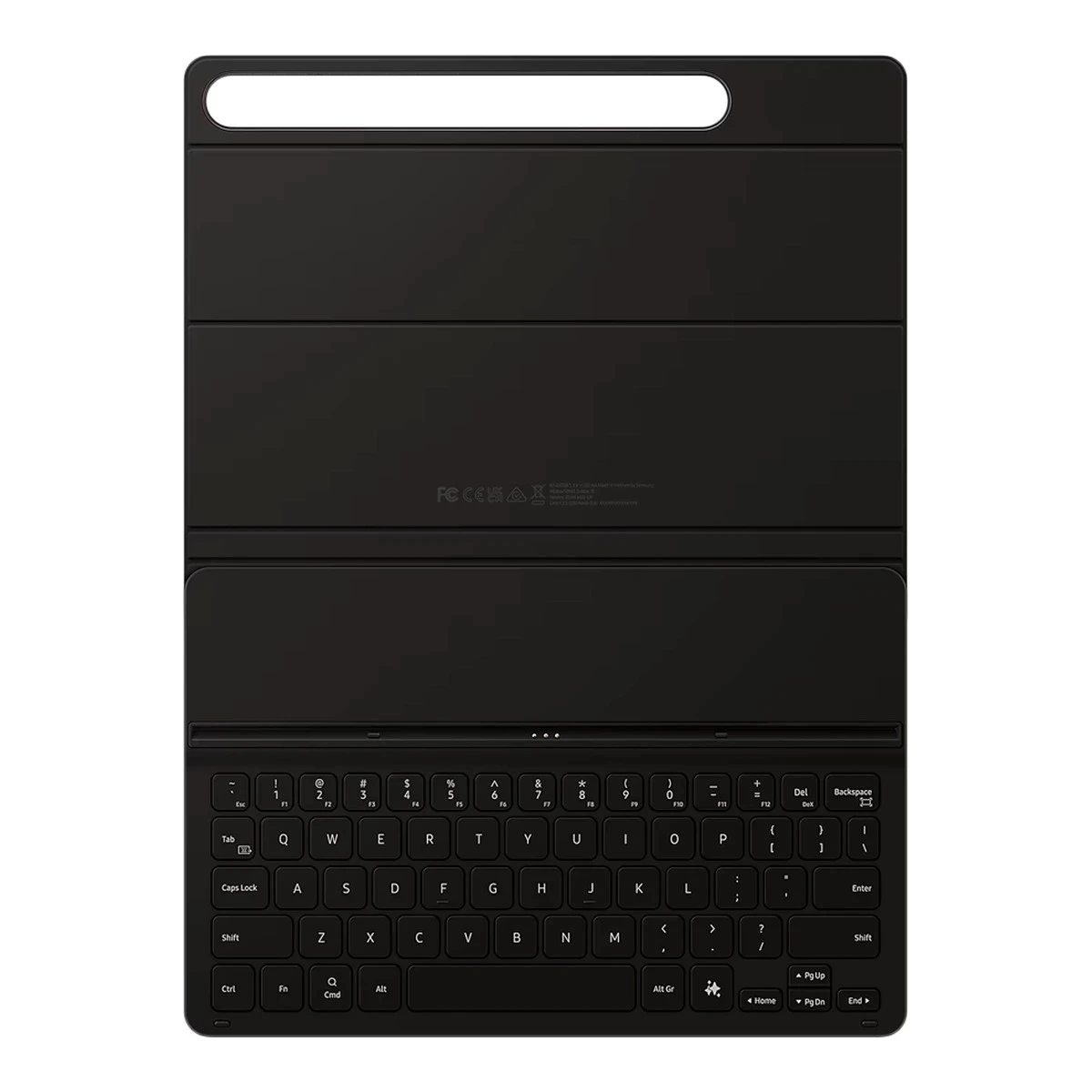 Samsung Galaxy Tab S9/S9 FE/S10 FE/S10 Lite Book Cover Keyboard Slim - AI Key Black