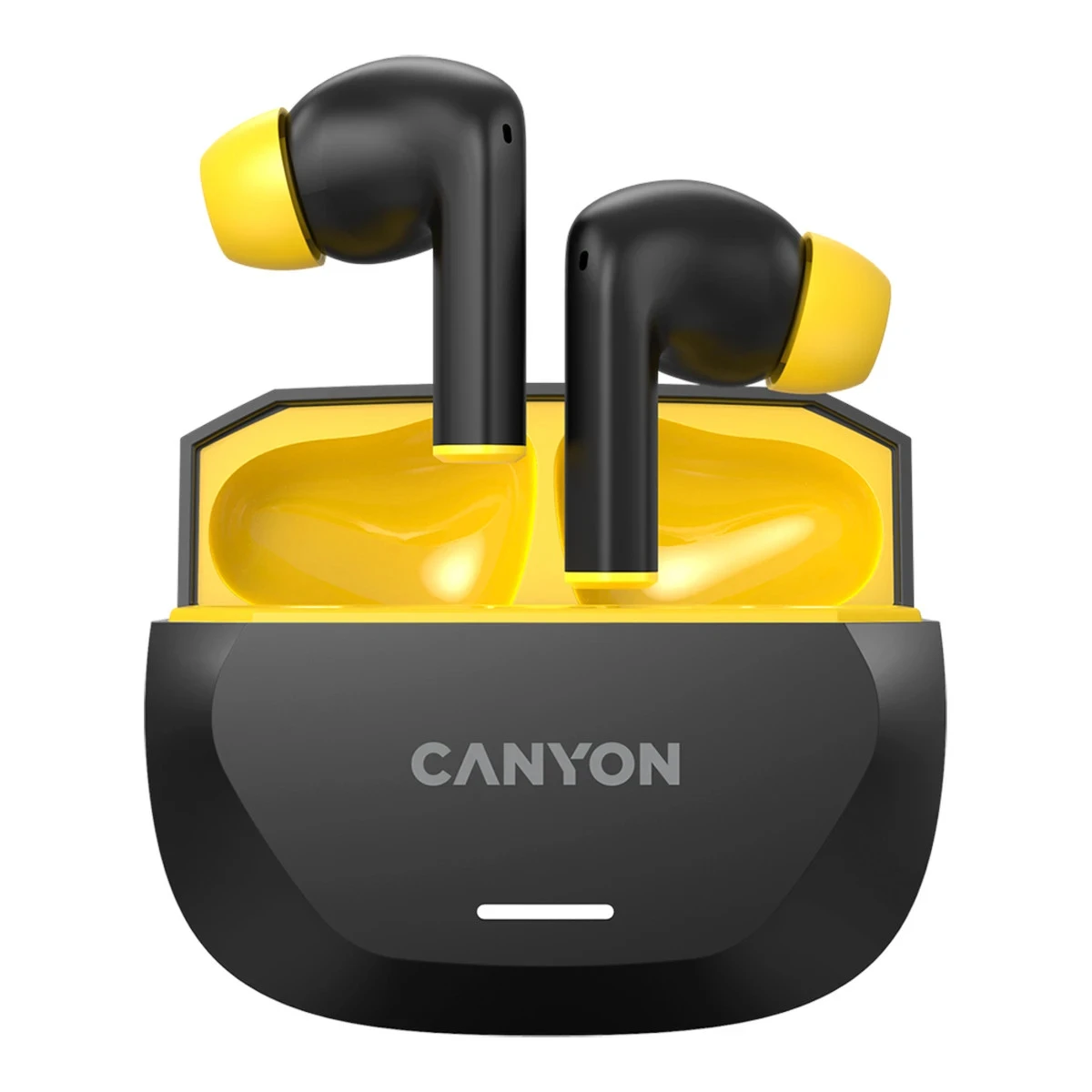 CANYON headset HEXAGON 7 TWS ANC+ENC Wireless Charge Black Yellow