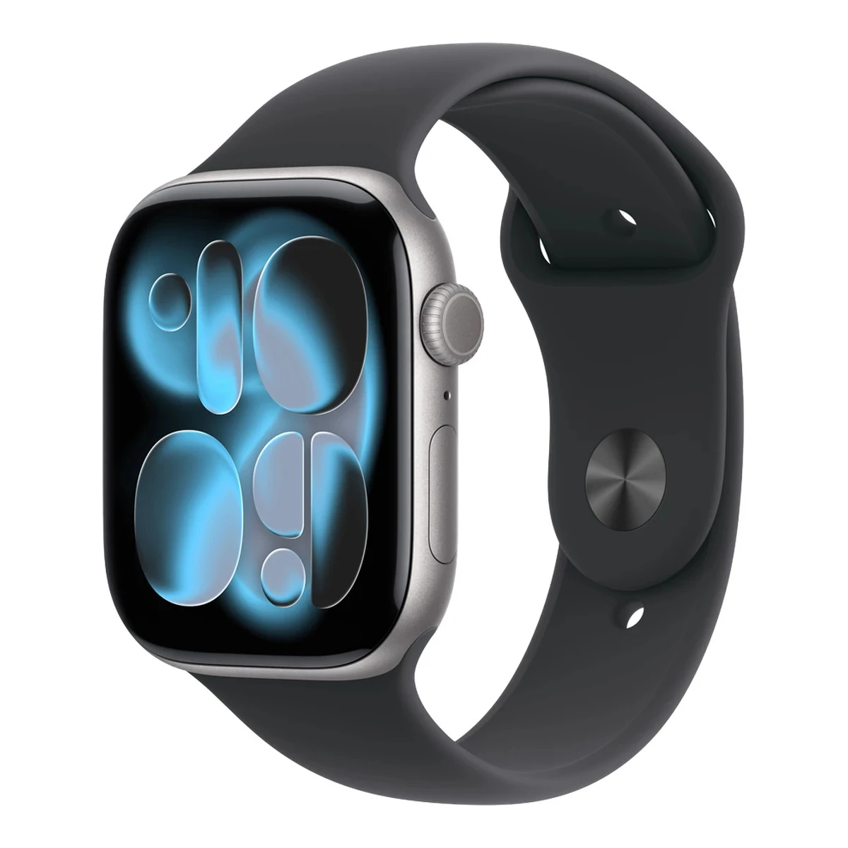 Apple Watch Series 11 GPS 46mm Space Grey Aluminium Case with Black Sport Band - M/L,Model A3333