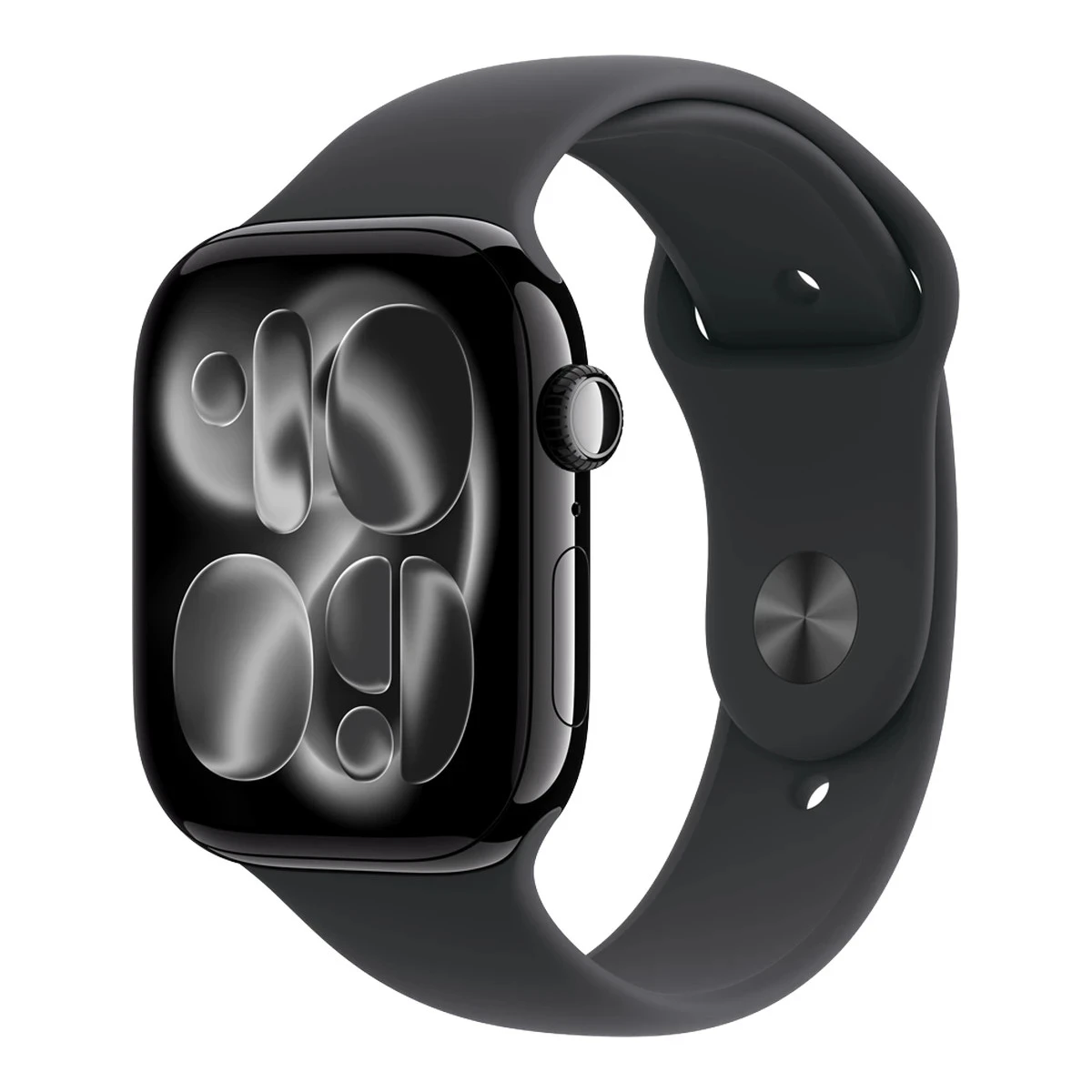 Apple Watch Series 11 GPS 46mm Jet Black Aluminium Case with Black Sport Band - M/L,Model A3333