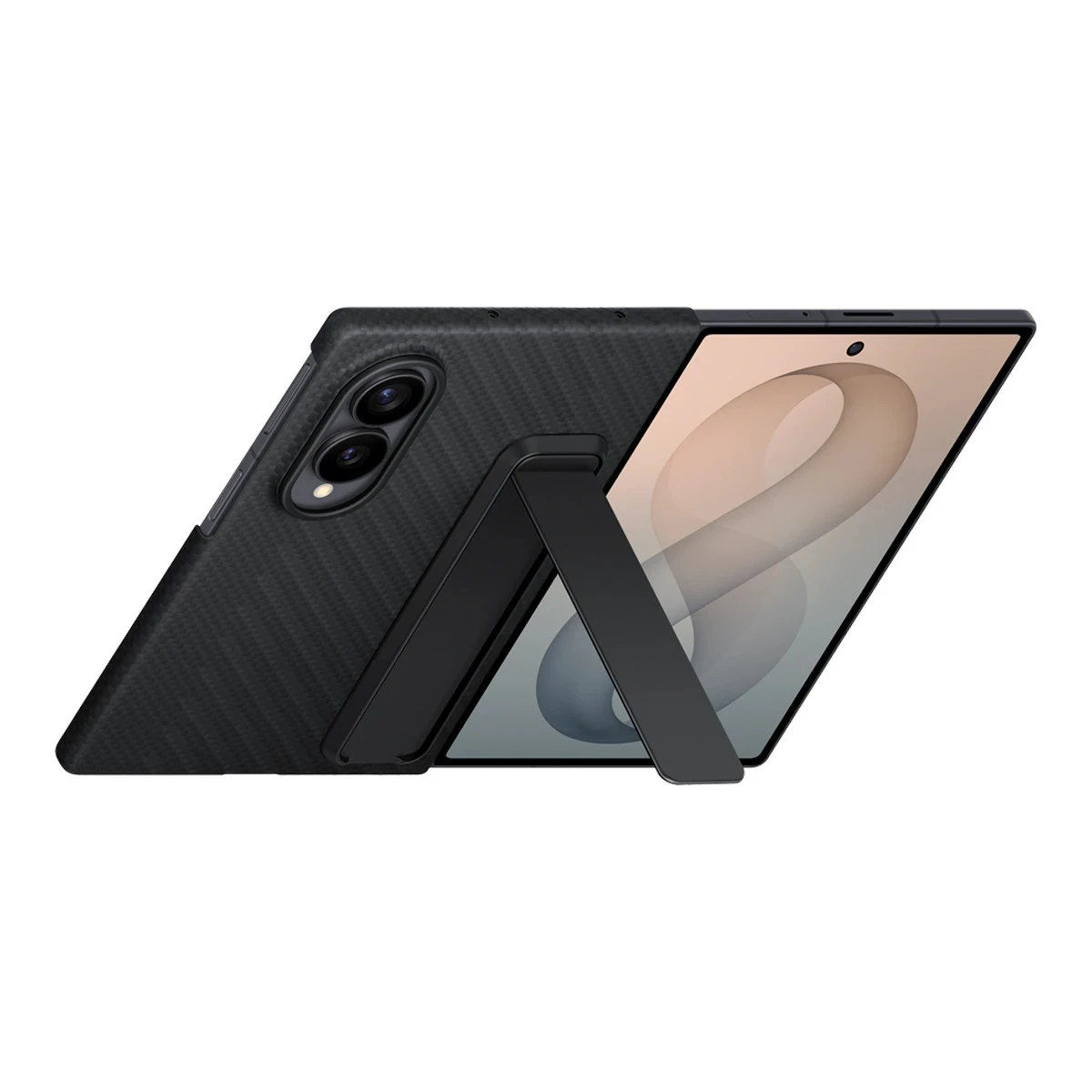 Samsung Galaxy Fold8 Carbon Standing Black