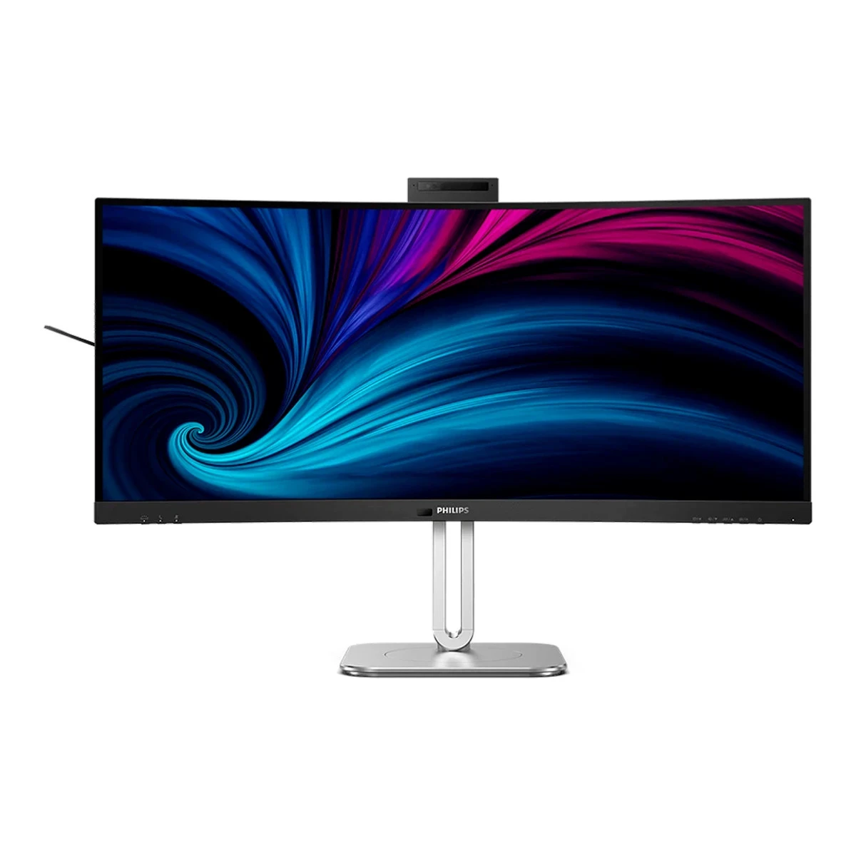 PHILIPS Monitor 34B2U6603CH 34" Curved, VA, 21:9, 3440x1440 (WQHD), 1500R, 120Hz, 4ms, 500 cd/m2, 4000:1, HDR400, Adaptive Sync, PowerSensor 2, 5.0 Mpixel Webcam with Microphone, 2xHDMI, 1xDP, TB4 (PD 100W), USB Hub, KVM, RJ45, Speakers, Ergo, 5Y