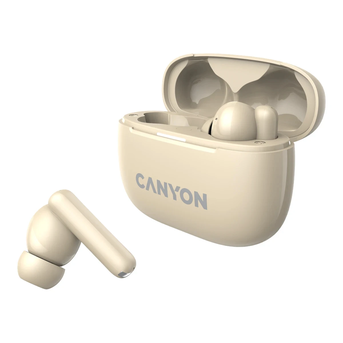 CANYON headset OnGo TWS-10 ANC+ENC Beige
