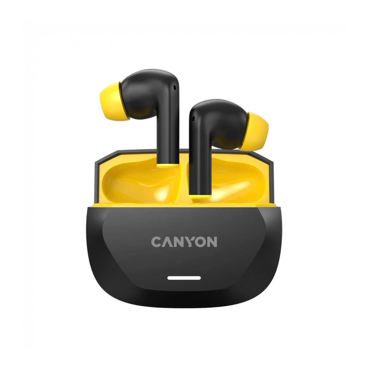 CANYON headset HEXAGON 7 TWS ANC+ENC Wireless Charge Black Yellow