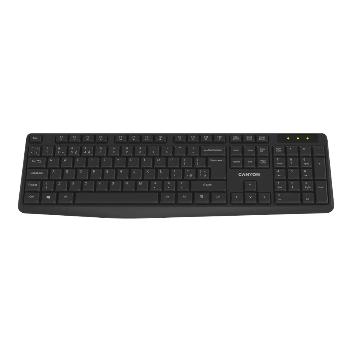 CANYON keyboard KB-W01 Wireless Black