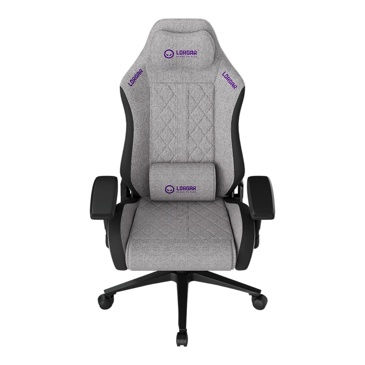 LORGAR CHA41, Ergonomic Gaming Chair Advanced, premium anti-stain fabric, Grey