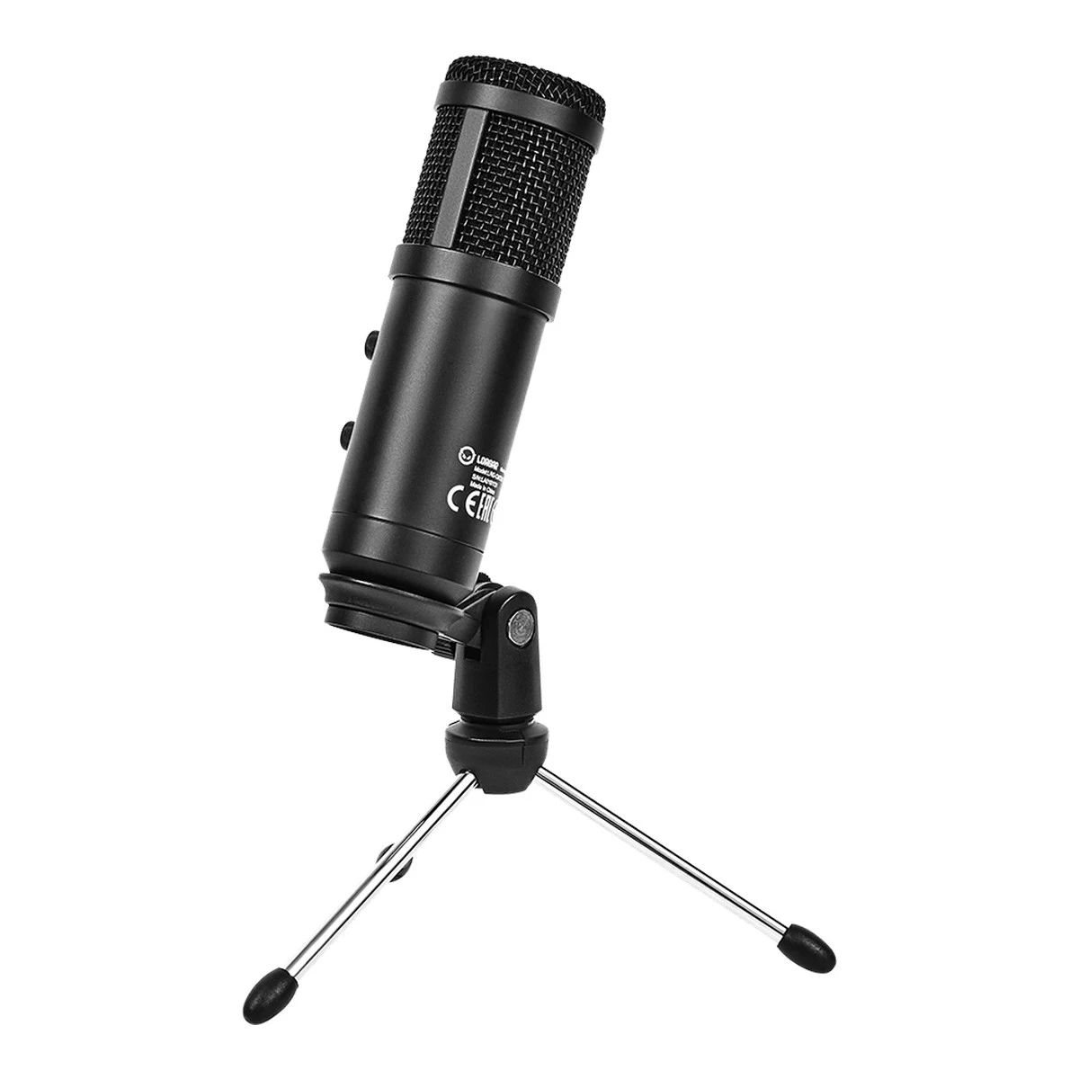 LORGAR Soner 313, Gaming Microphones, Black, USB condenser microphone with Volume Knob & Echo Kob, including 1x Microphone, 1 x 2.5M USB Cable, 1 x Tripod Stand, 1 x User Manual, body size: Φ47.4*158.2*48.1mm, weight: 243.0g
