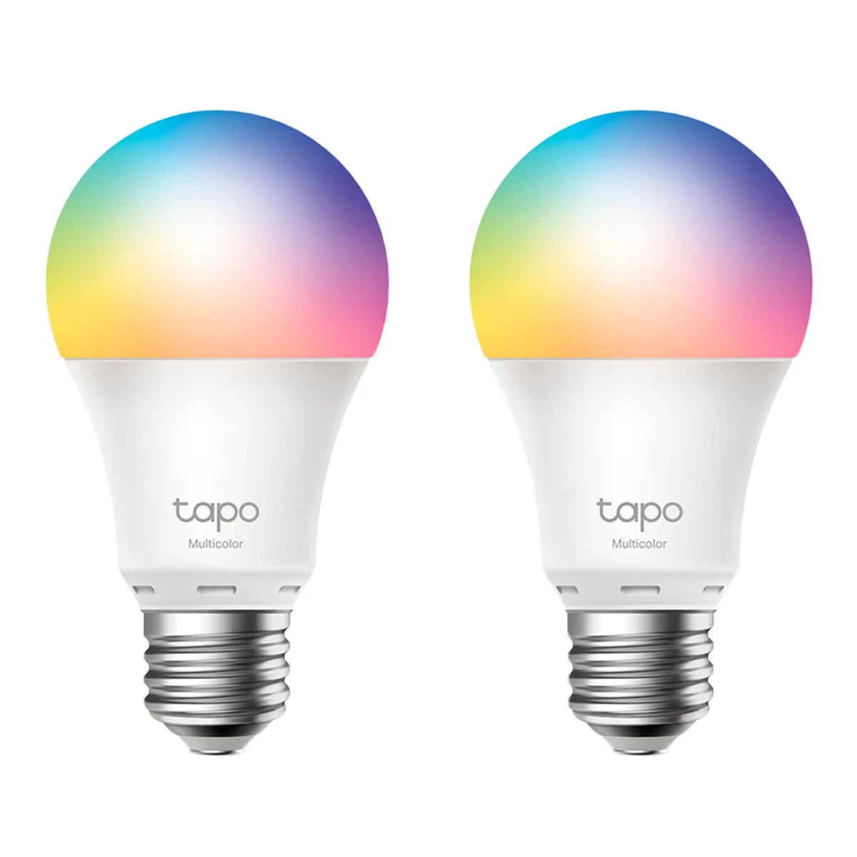 TP-Link Tapo L530E Smart Wi-Fi Light Bulb, Multicolor, 2.4 GHz, IEEE 802.11b/g/n, E27 Base, 220–240 V, 50/60 Hz, 2,500 K – 6,500 K, Multicolor, No Hub Required, Voice Control (works with Amazon Alexa and Google Assistant), Remote Control, 2 PACK