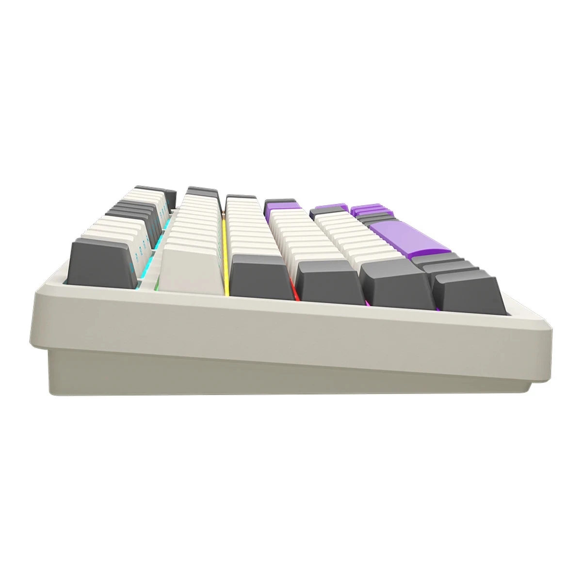 LORGAR KBP7075W, Wireless 75% Mechanical Gaming Keyboard Pro, Beige, EN layout