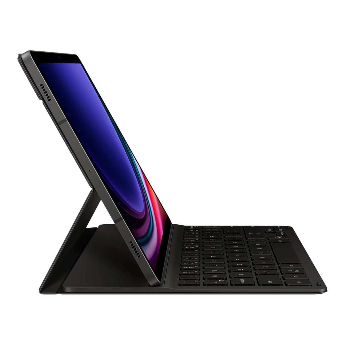 Samsung Galaxy Tab S9/S9 FE/S10 FE/S10 Lite Book Cover Keyboard Slim - AI Key Black