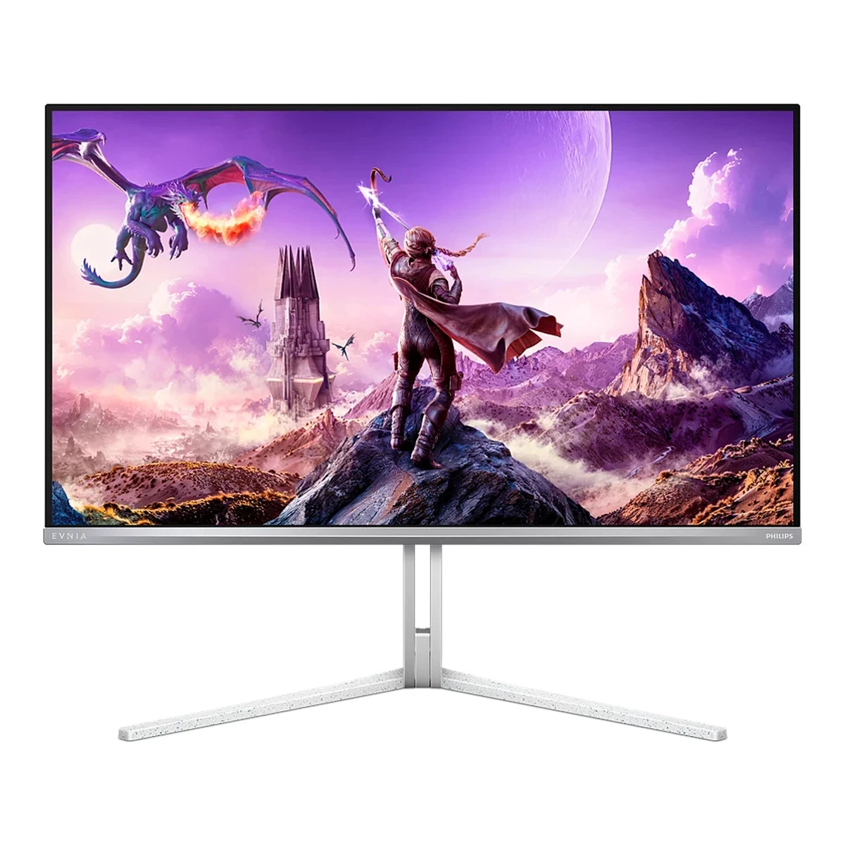 PHILIPS Evnia 8000 32M2N8900 OLED gaming monitor 32" (31.5" viewable), 3840x2160 (4K UHD), QD-OLED, 240Hz, 0.03ms, Adaptive Sync, G-Sync compatible, HDR400 TB, USB Hub, 2xHDMI 2.1, 1xDP 1.4, 1xUSB-C (DP Alt mode, PD 65W), KVM, Speakers, HAS, White