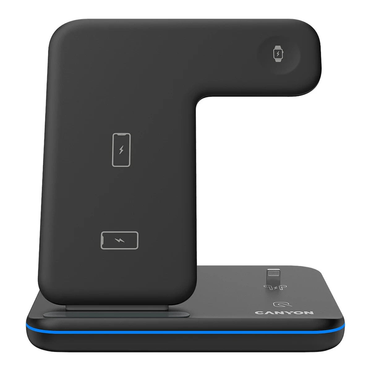 CANYON wireless charger WS-302 15W 3in1 Black