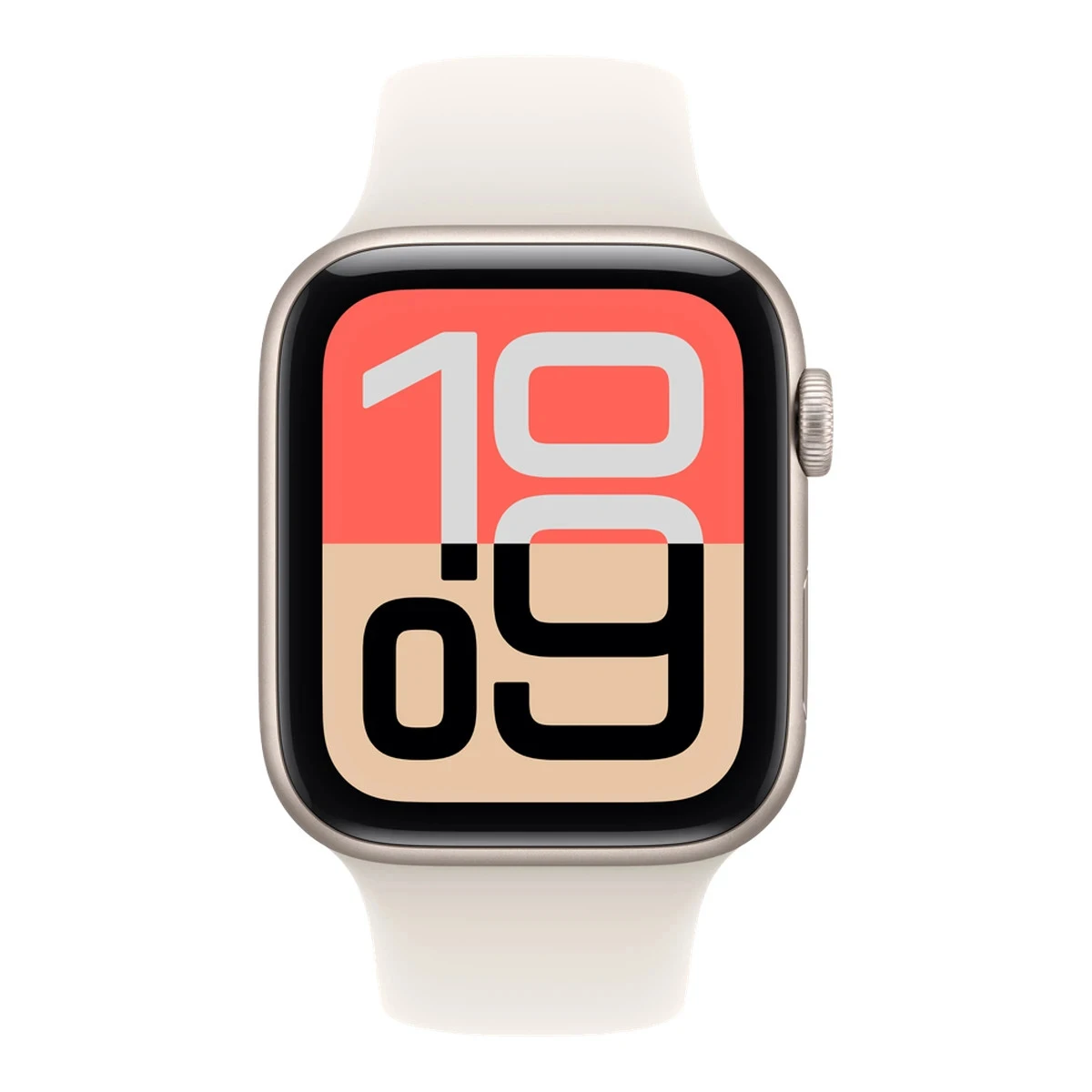 Apple Watch SE 3 GPS 44mm Starlight Aluminium Case with Starlight Sport Band - S/M,Model A3325