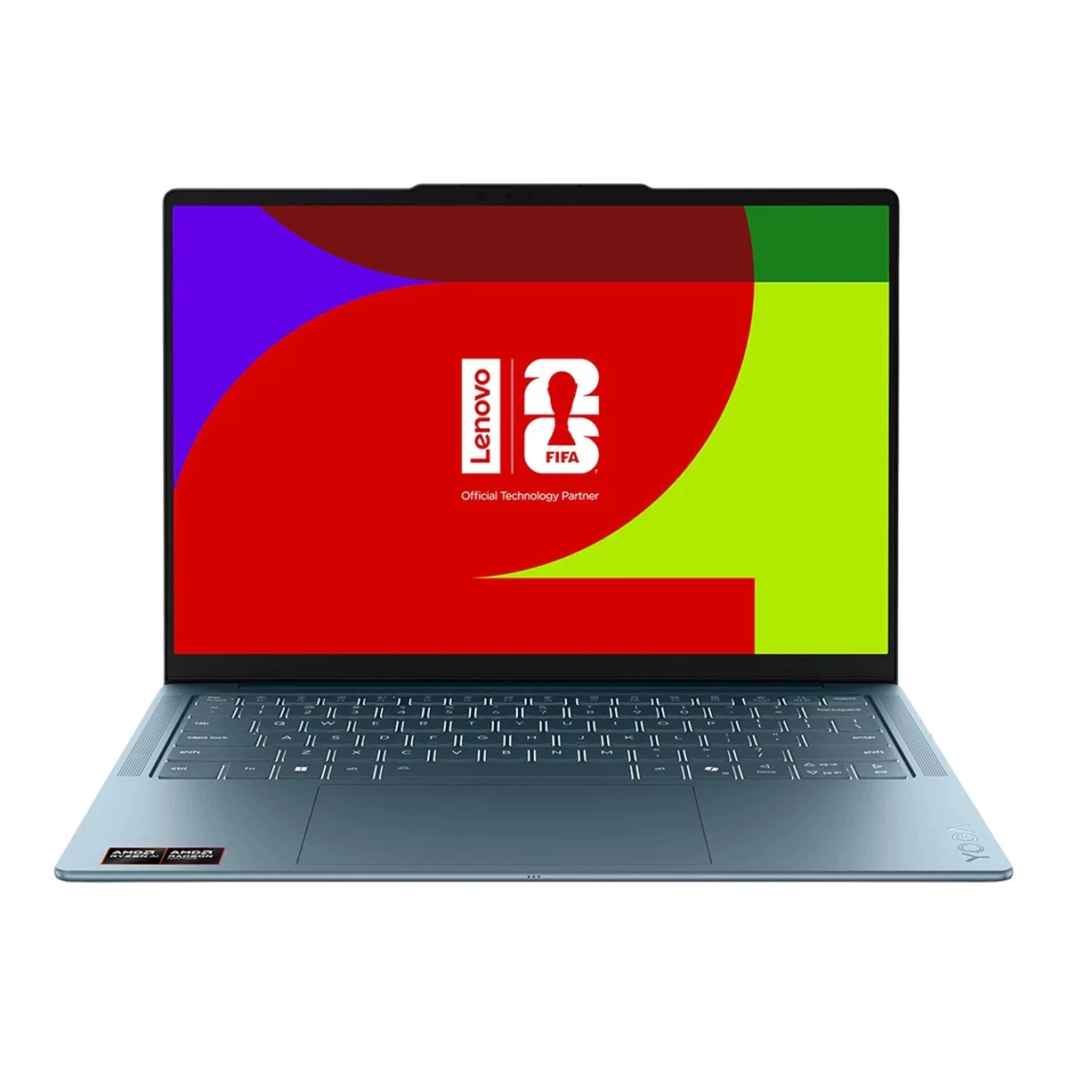 LENOVO YOGA 7 14AGP11 14" OLED TOUCH, AMD Ryzen AI 5 435, 16GB DDR5, 512GB SSD, USB A, 2x USB C, HDMI, WiFi 7, BT5.4, No Adapter, BH Backlit Kyb, 70Wh, No OS, Tidal Teal, 3Yr