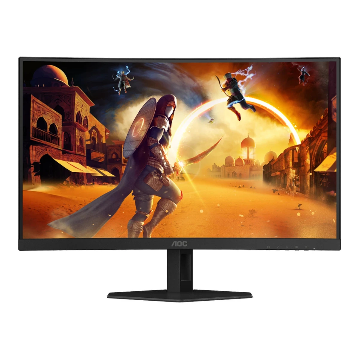 AOC Monitor Gaming C27G4ZXE Curved 27" FAST VA, 16:9, 1920x1080, 280Hz, 0.3ms, 300 cd/m2, 4000:1, 2xHDMI, DP, Adaptive Sync, Tilt, Black-Red, VESA 3y