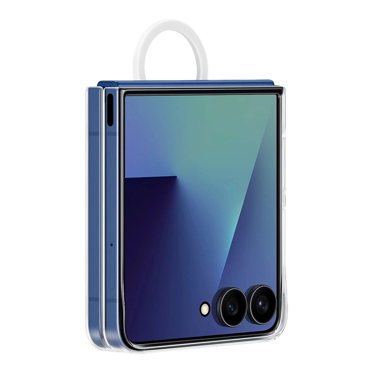 Samsung Galaxy Z Flip7 Ring Case (Clear) Transparent