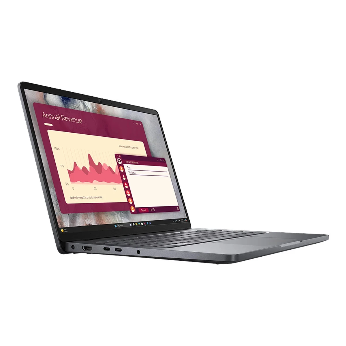 Dell Pro 14 PC14250, 14" FHD+ (1920x1200), Intel Core 5 120U, 1x 16GB DDR5, M.2 512GB SSD, Int GPU, WiFi 6E + BT 5.3, FHD IR Cam, 2x USB 3.2, 1x USB C 3.2, 1x USB C THB4, RJ-45, FgrPr, Backlit kb, 55Wh, Ubuntu, 3Yr