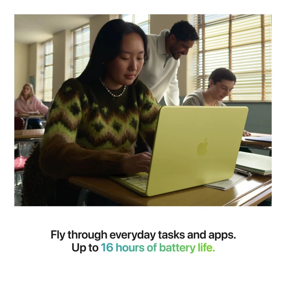 MacBook Neo 13-inch, Citrus, Model A3404,A18 PRO CHIP, 6C CPU, 5C GPU,8GB unified memory,20W ADAPTER,256GB SSD storage, KEYBOARD US English