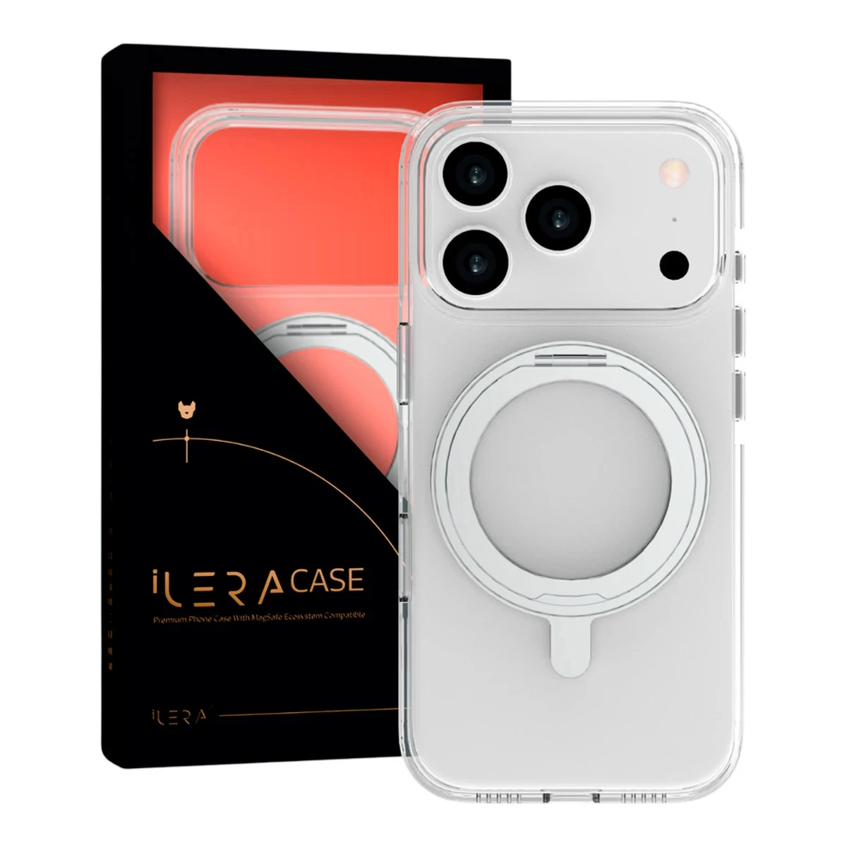 iLera MagStand Clear Case for iPhone 17 Pro
