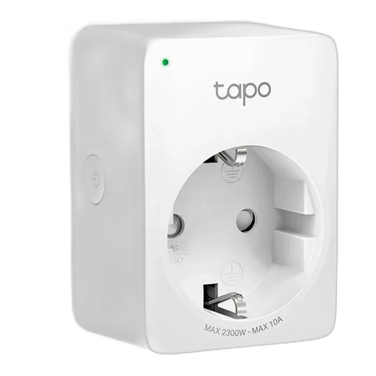 TP-Link Tapo P100(1-pack) Mini Smart Wi-Fi Socket, 220-240 V, 50/60 Hz, Max Load 10 A, 1200W, , 2.4 GHz Wi-Fi, Bluetooth 4.2 (onboarding only), 802.11 b/g/n, Amazon Certified for Humans (FFS), Voice Control (works with Amazon Alexa and Google As.)