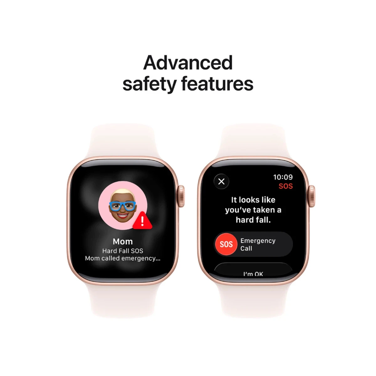Apple Watch Series 11 GPS 42mm Rose Gold Aluminium Case with Light Blush Sport Band - S/M,Model A3331
