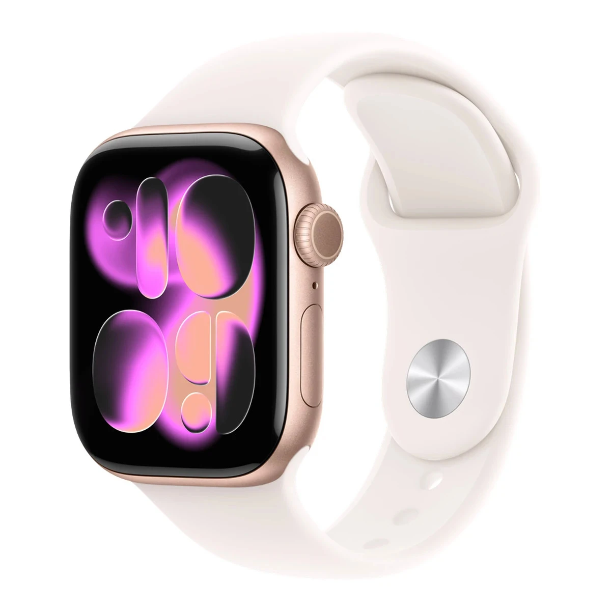 Apple Watch Series 11 GPS 42mm Rose Gold Aluminium Case with Light Blush Sport Band - S/M,Model A3331