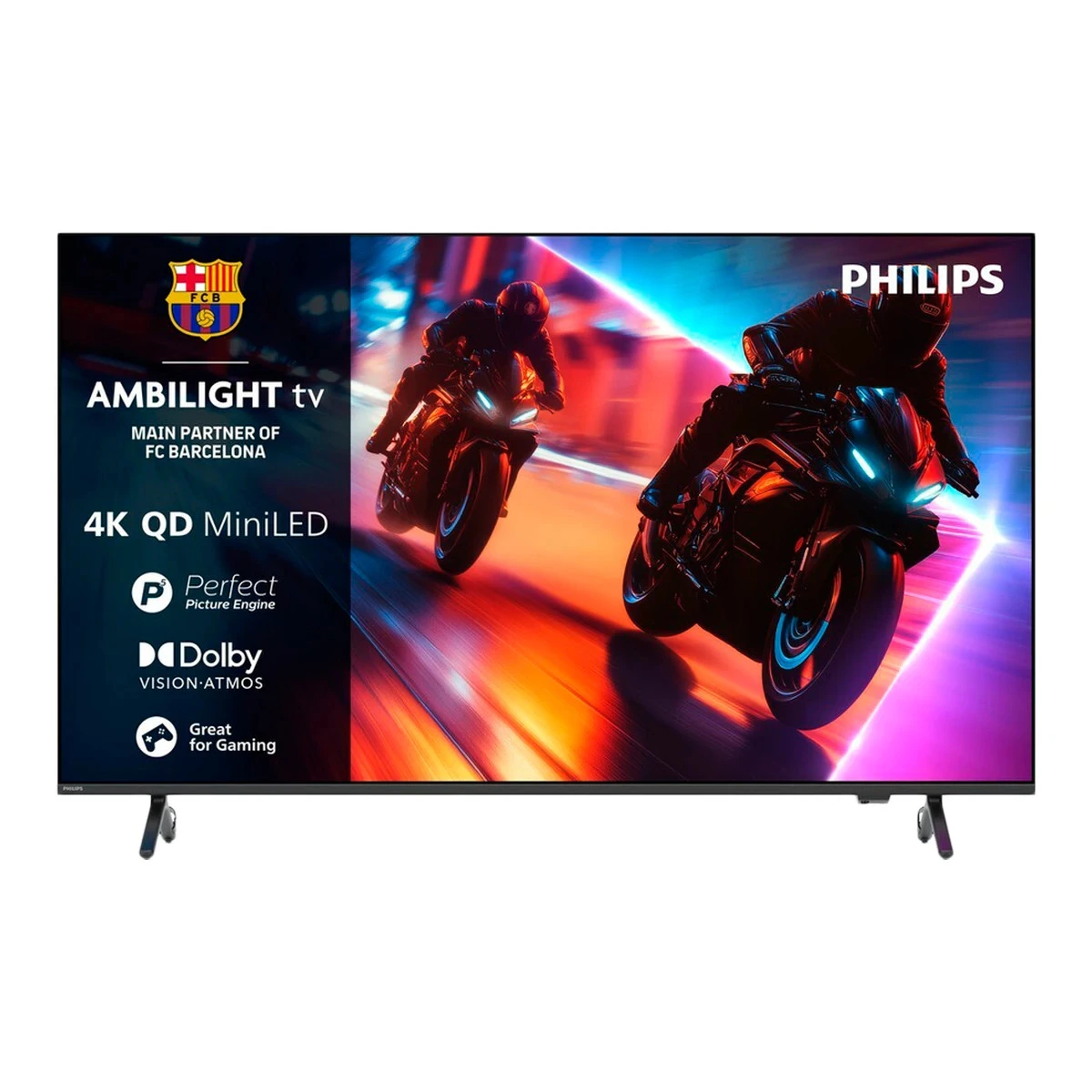 Philips 75MLED920/12 AMBILIGHT 4K Quantum Dot Mini-LED 144 Hz, 189 cm (75"), P5 Perfect Picture Engine, Dolby Vision i Atmos