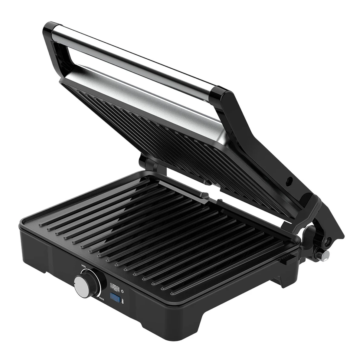 AENO Electric Grill EG2: 2000W, Temperature regulation, Max opening angle -180°, Plate size 290*234mm