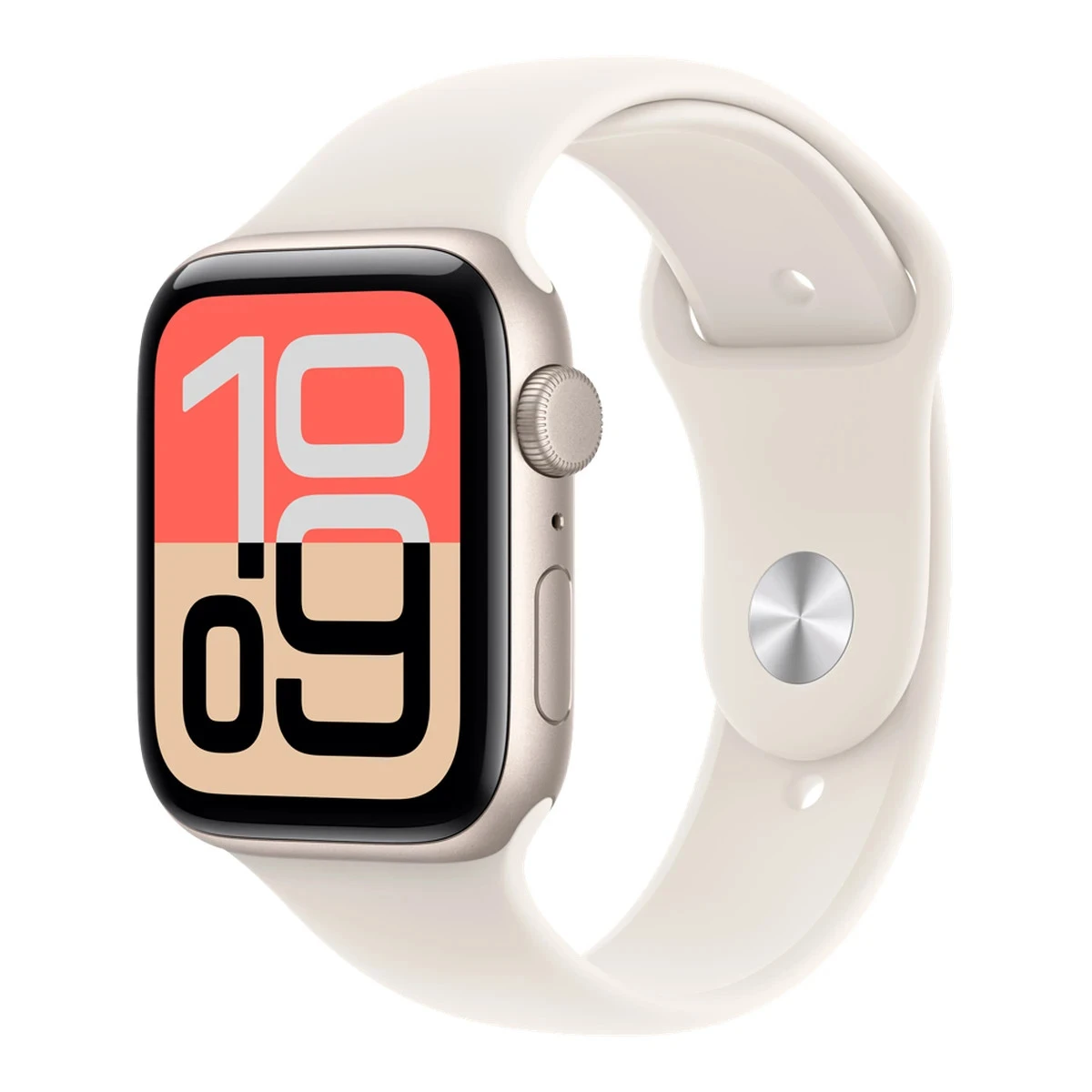 Apple Watch SE 3 GPS 44mm Starlight Aluminium Case with Starlight Sport Band - M/L,Model A3325