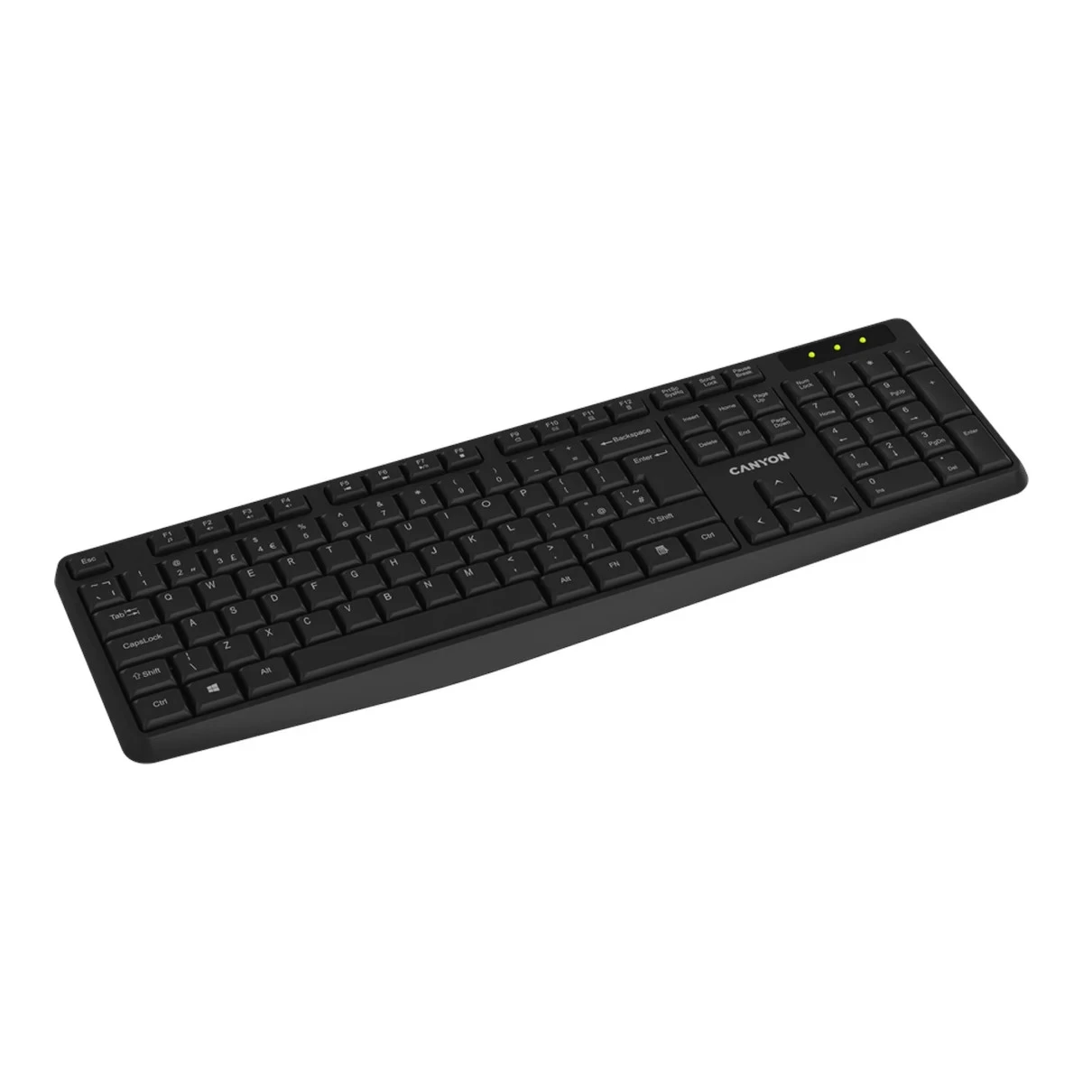 CANYON keyboard KB-W01 Wireless Black