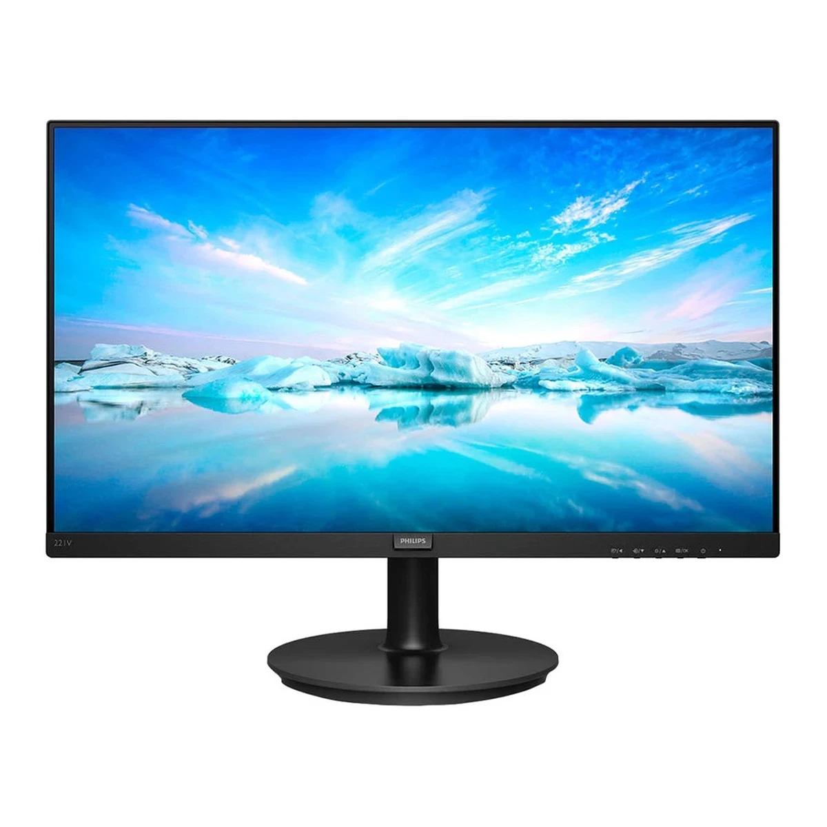 Monitor LED Philips 221V8/00 , V-line, 21.5" 1920x1080 at 75Hz, 16:9, VA, 4000:1, 4ms, 200nits, 178/178, Anti-glare, 3H, Black, Tilt, Bezel Less VESA, VGA, HDMI, 3 Years