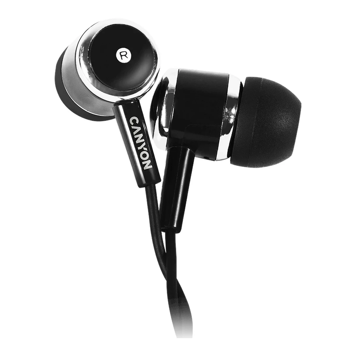 CANYON headphones EPM-01 Mic 1.2m Black