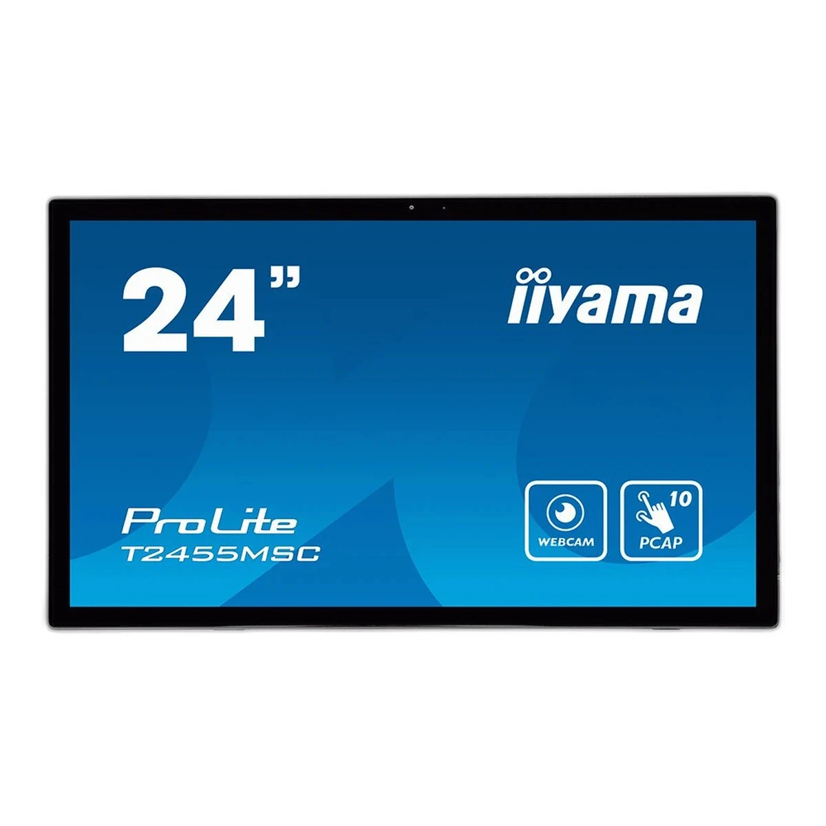 IIYAMA Monitor LED T2455MSC-B1 24” multi-touch IPS 1920x1080 16:9 400cd 1000:1 5ms projective capacitive touch HDMI DP USB