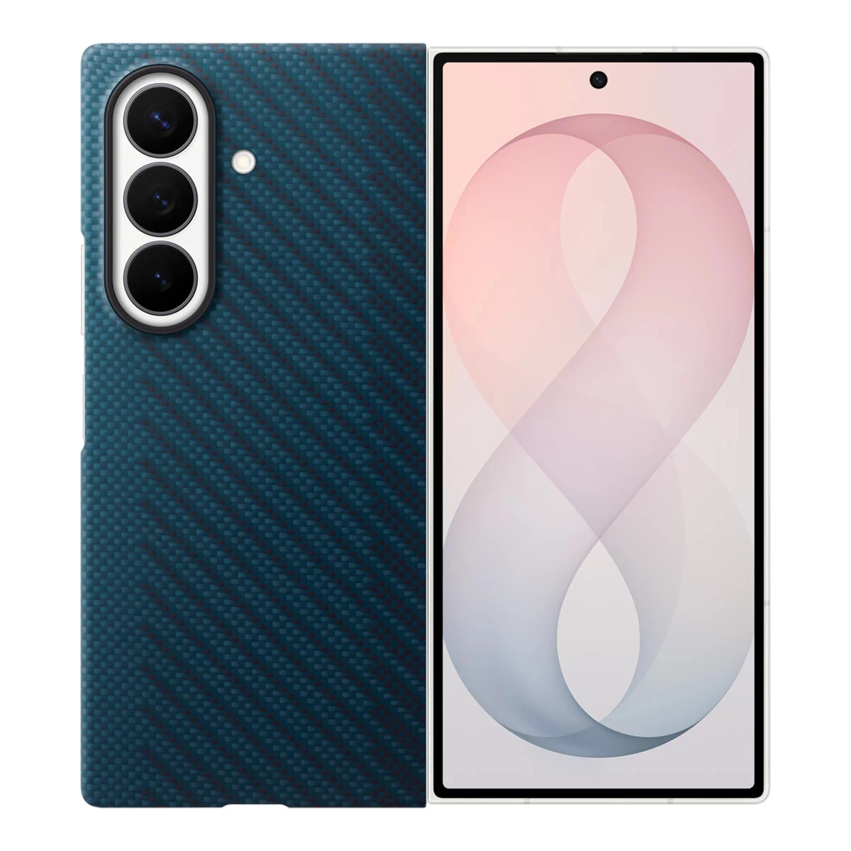 Samsung Galaxy Fold8 Ultra Carbon Magnet Case Navy