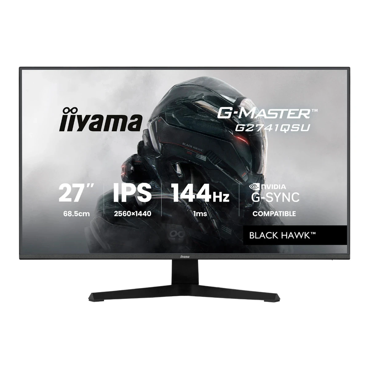 27 IPS Gaming, G-Master Black Hawk, G-SYNC Compatible, 2560x1440 144Hz, HDMI, DisplayPort, 1ms MPRT, Adaptive Sync, Speakers, USB 2x 2.0, Black Tuner