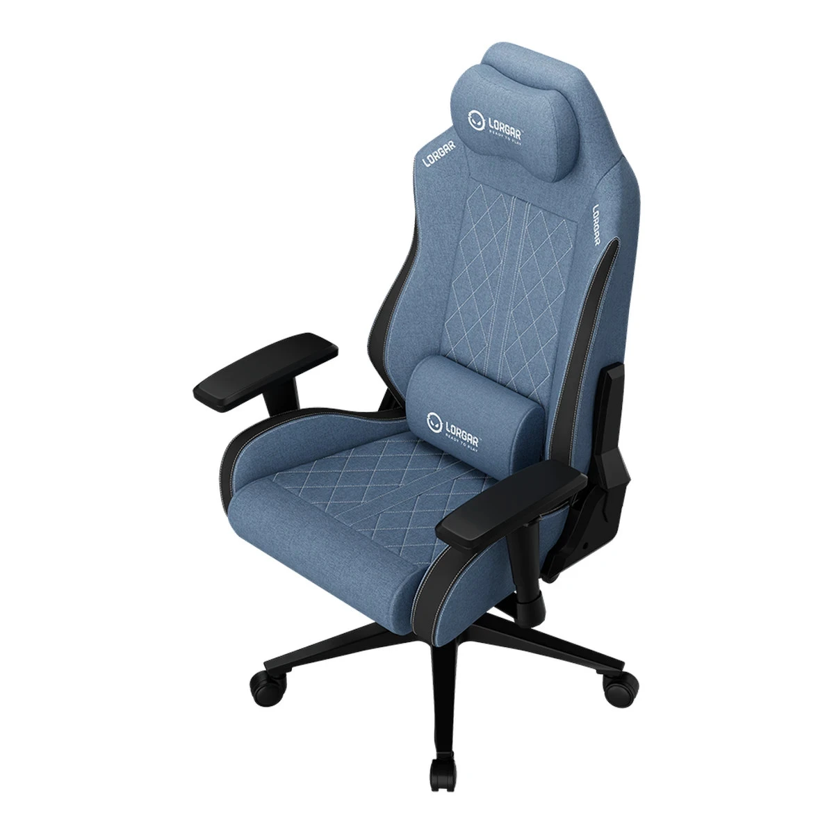 LORGAR CHA41, Ergonomic Gaming Chair Advanced, premium anti-stain fabric, Blue