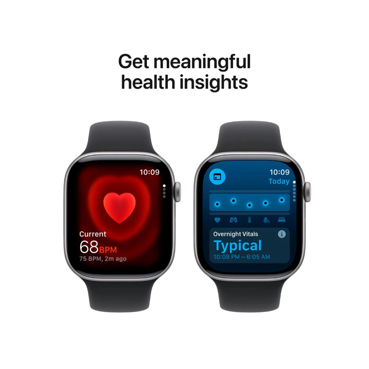 Apple Watch Series 11 GPS 46mm Space Grey Aluminium Case with Black Sport Band - M/L,Model A3333