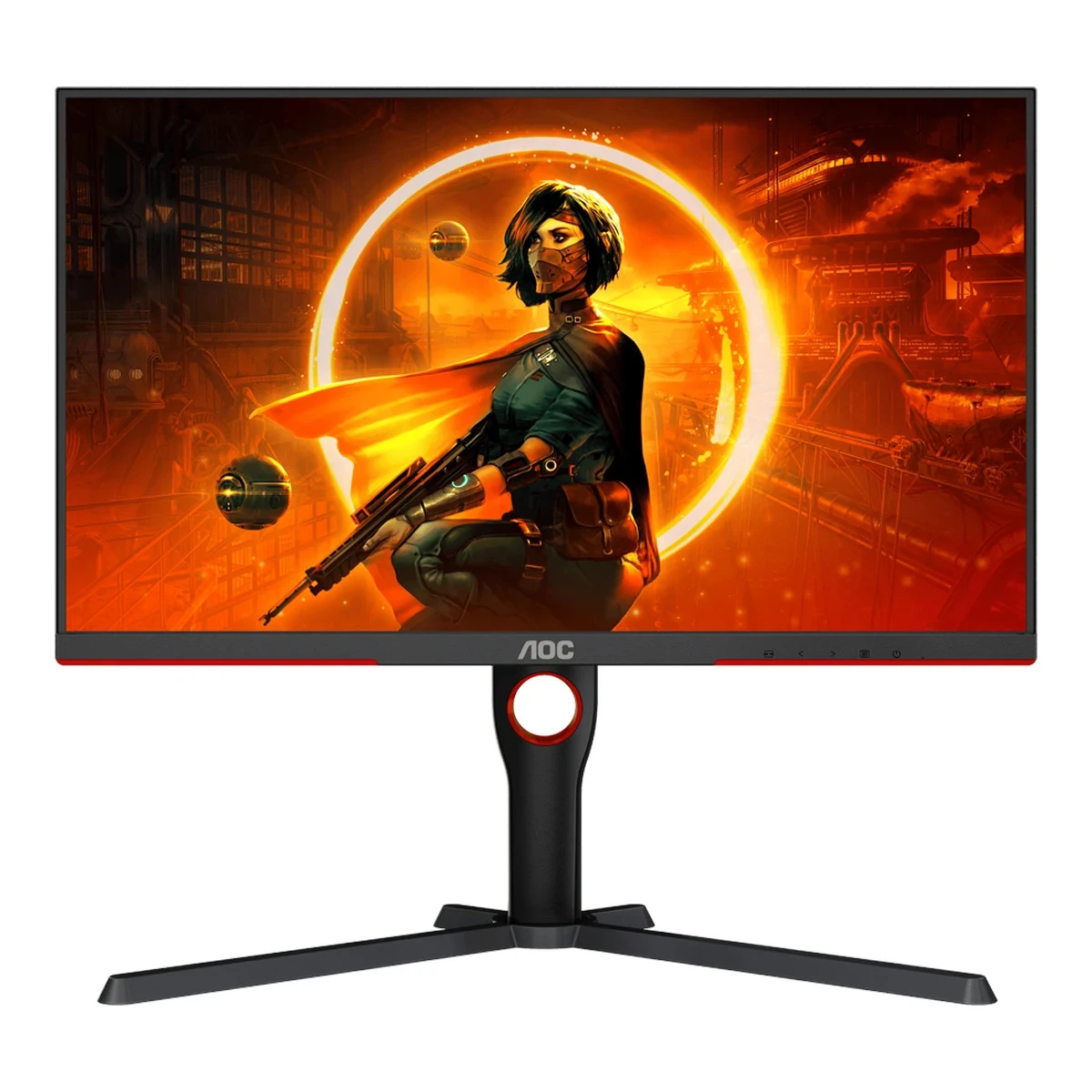 AOC Monitor Gaming Q27G3XMN Mini LED 27” VA, 16:9, 2560x1440, 180Hz, 1ms, 1000 cd/m2, 4000:1, Audio,2x HDMI, DP, Full Ergonomic, 3-sided frameless, Adaptive Sync, Black-Red, VESA 3y