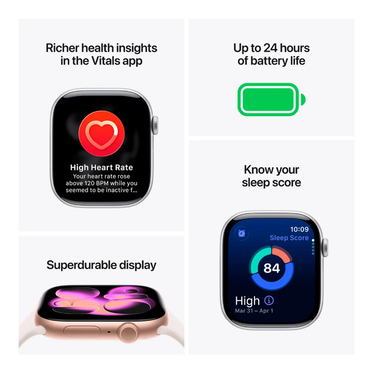 Apple Watch Series 11 GPS 46mm Space Grey Aluminium Case with Black Sport Band - M/L,Model A3333