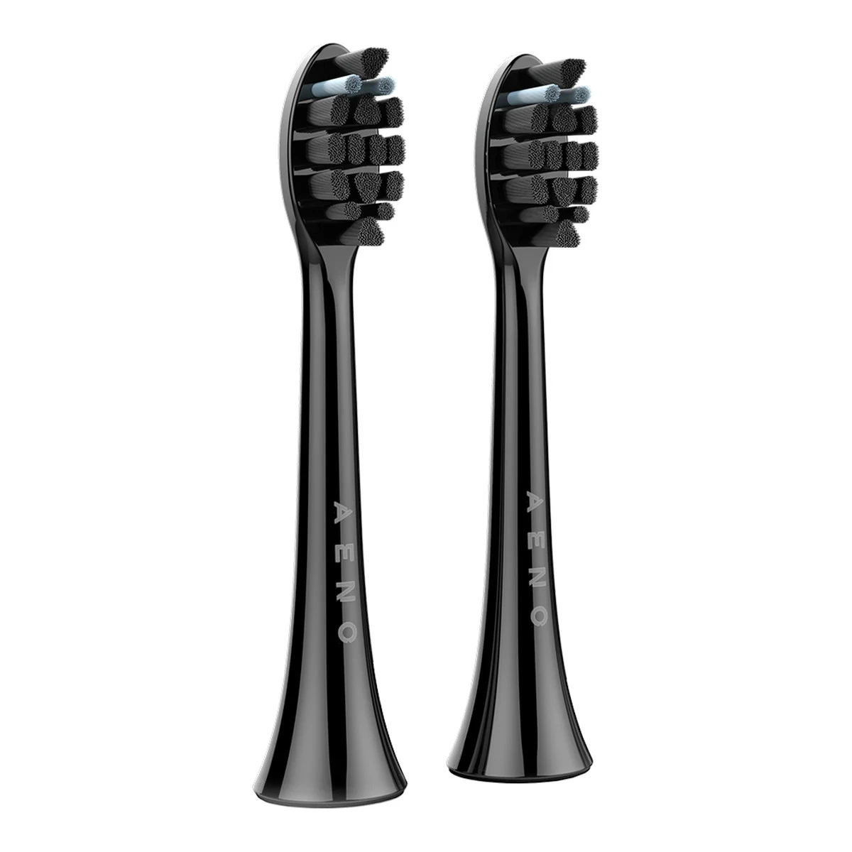 AENO Replacement toothbrush heads, Black, Dupont bristles, 2pcs in set (for ADB0004/ADB0006 and ADB0003/ADB0005)