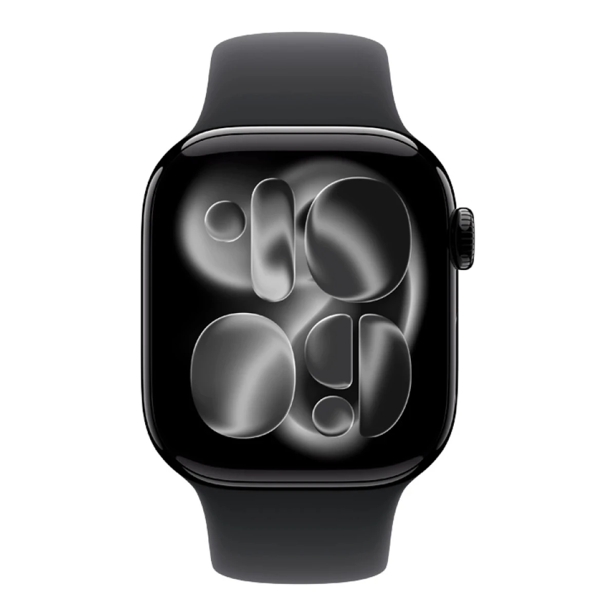 Apple Watch Series 11 GPS 42mm Jet Black Aluminium Case with Black Sport Band - S/M,Model A3331